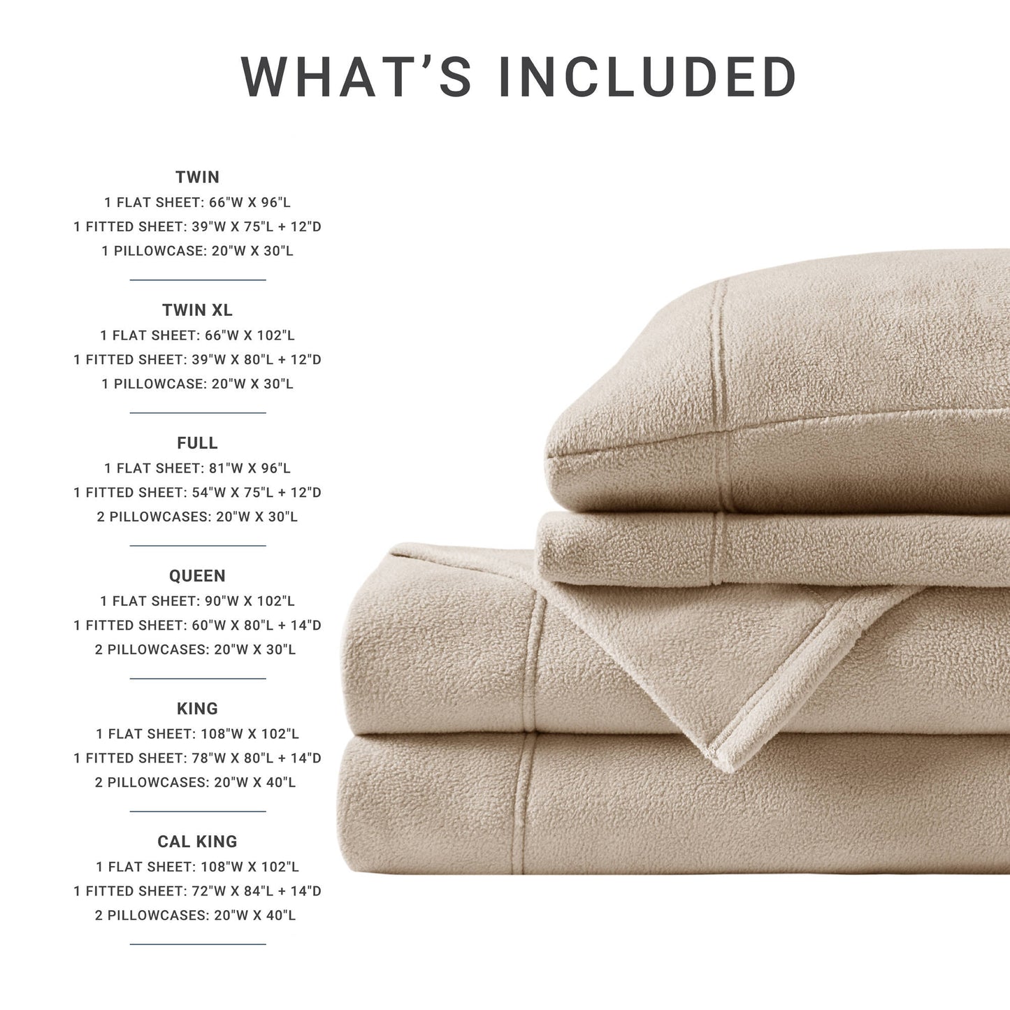 Micro Fleece Sheet Set