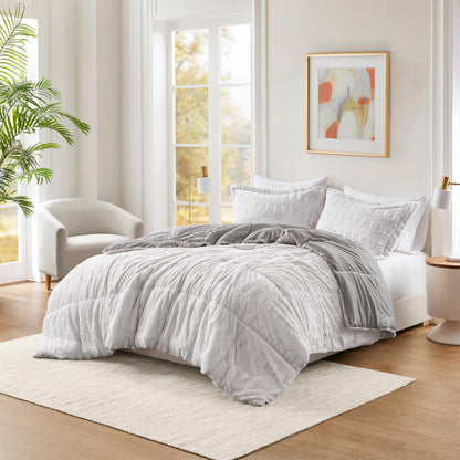 Madison Park Back Print Long Fur Comforter Mini Set