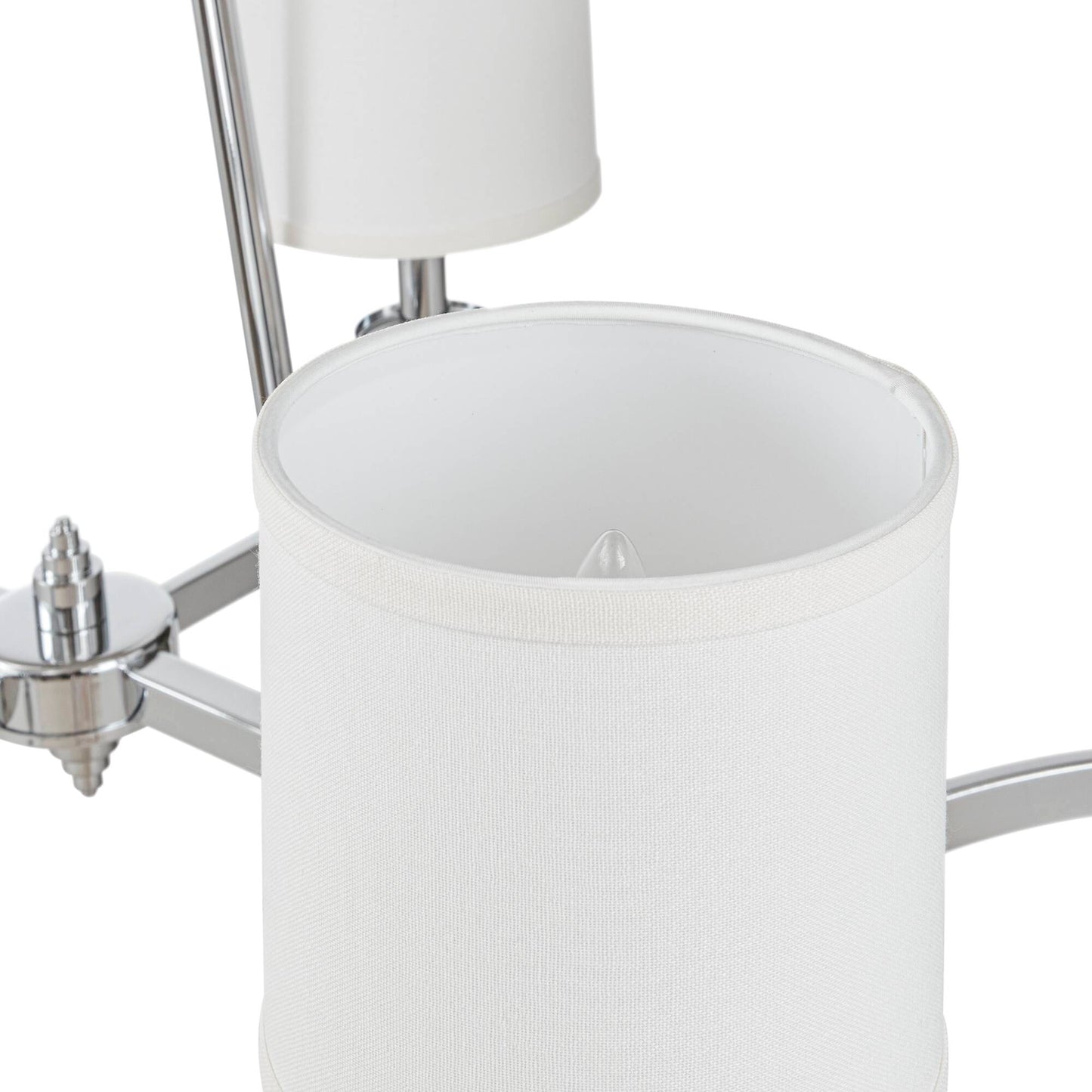 Hampton Hill 6-light Chandelier with Fabric Drum Shades