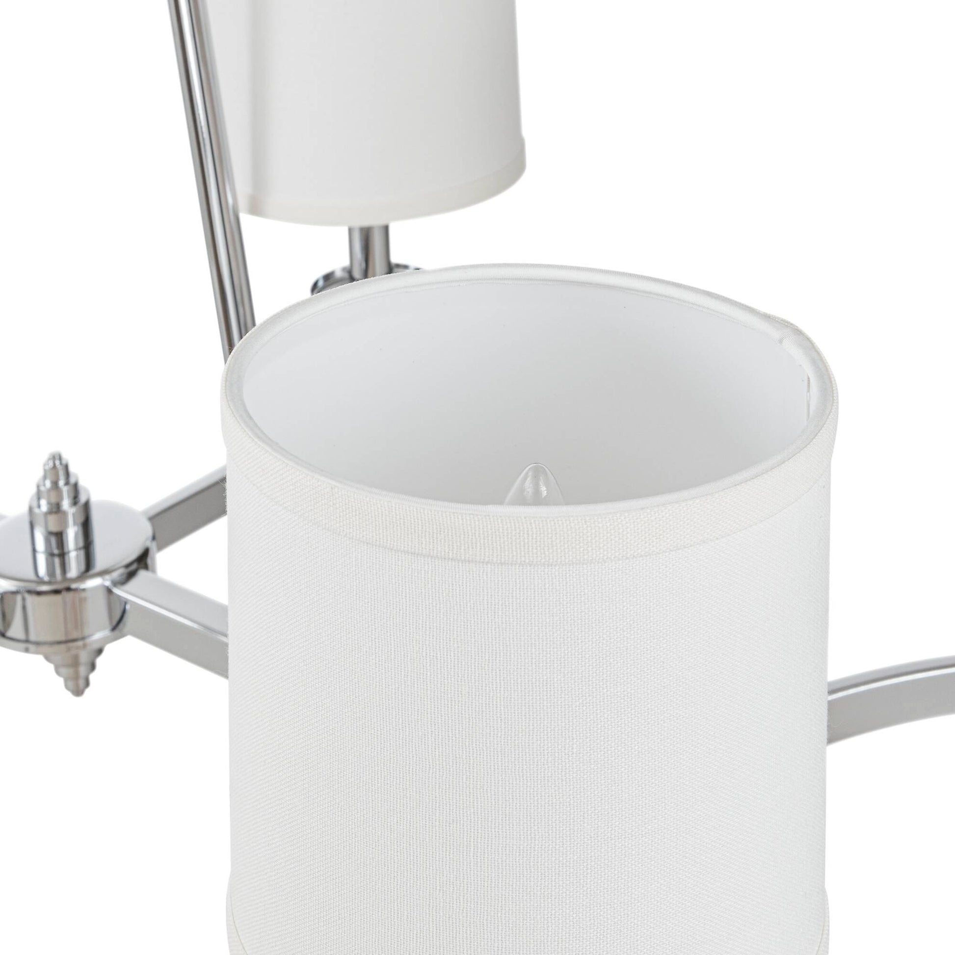 Hampton Hill 6-light Chandelier with Fabric Drum Shades
