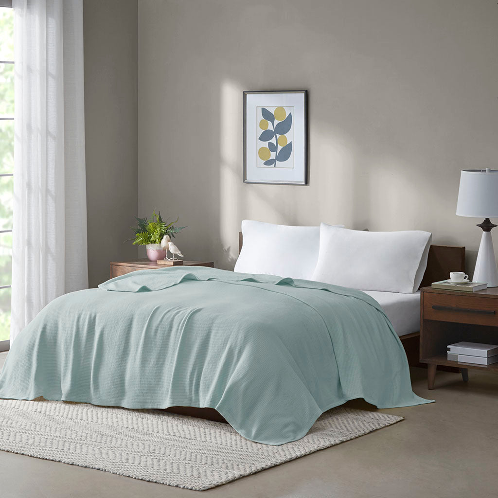 🎁 Freshspun Basketweave Cotton Blanket (100% off)