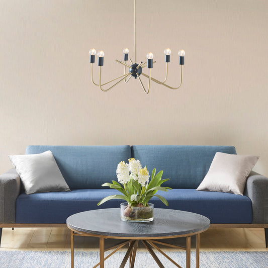 Hampton Hill 6-Light Metal Chandelier