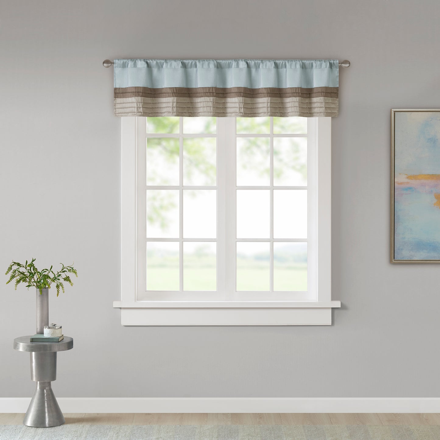 Madison Park Polyoni Pintuck Window Valance