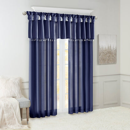 Madison Park Twist Tab Lined Window Curtain Panel