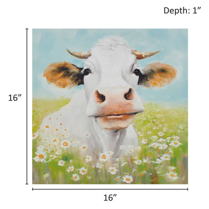 Madison Park Cow Canvas Wall Art