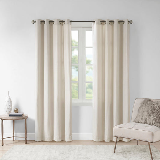 🎁 Englewood Solid Piece Dyed Grommet Top Curtain Panel (100% off)