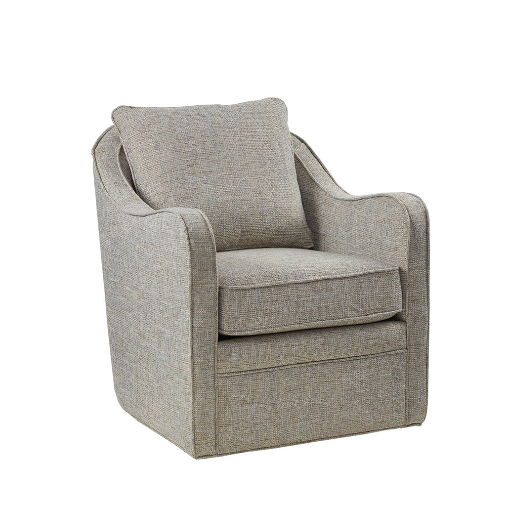 Madison Park Wide Seat Swivel Arm Chair