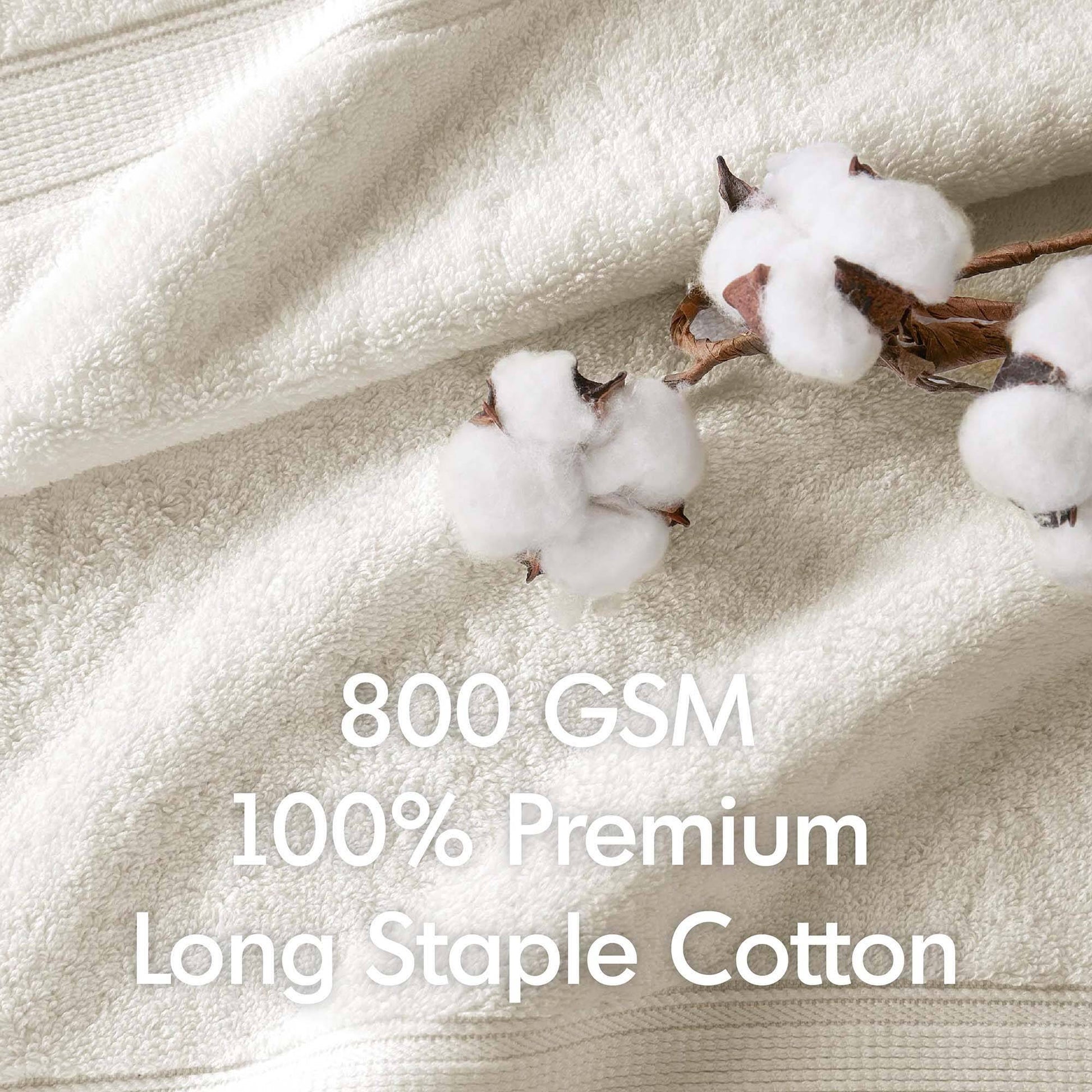 Madison Park Signature 800GSM Ultra-Soft 100% Cotton Absorbent Towel Set