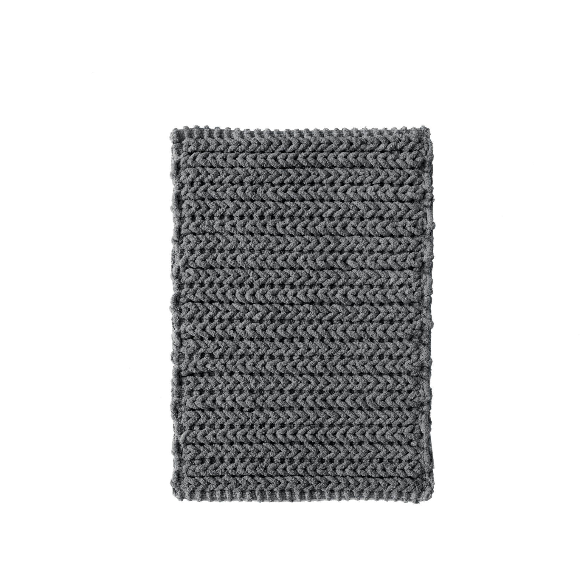 Madison Park 100% Cotton Chenille Chain Stitch Rug