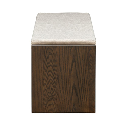 Madison Park Accent Bench with Lower Shelf