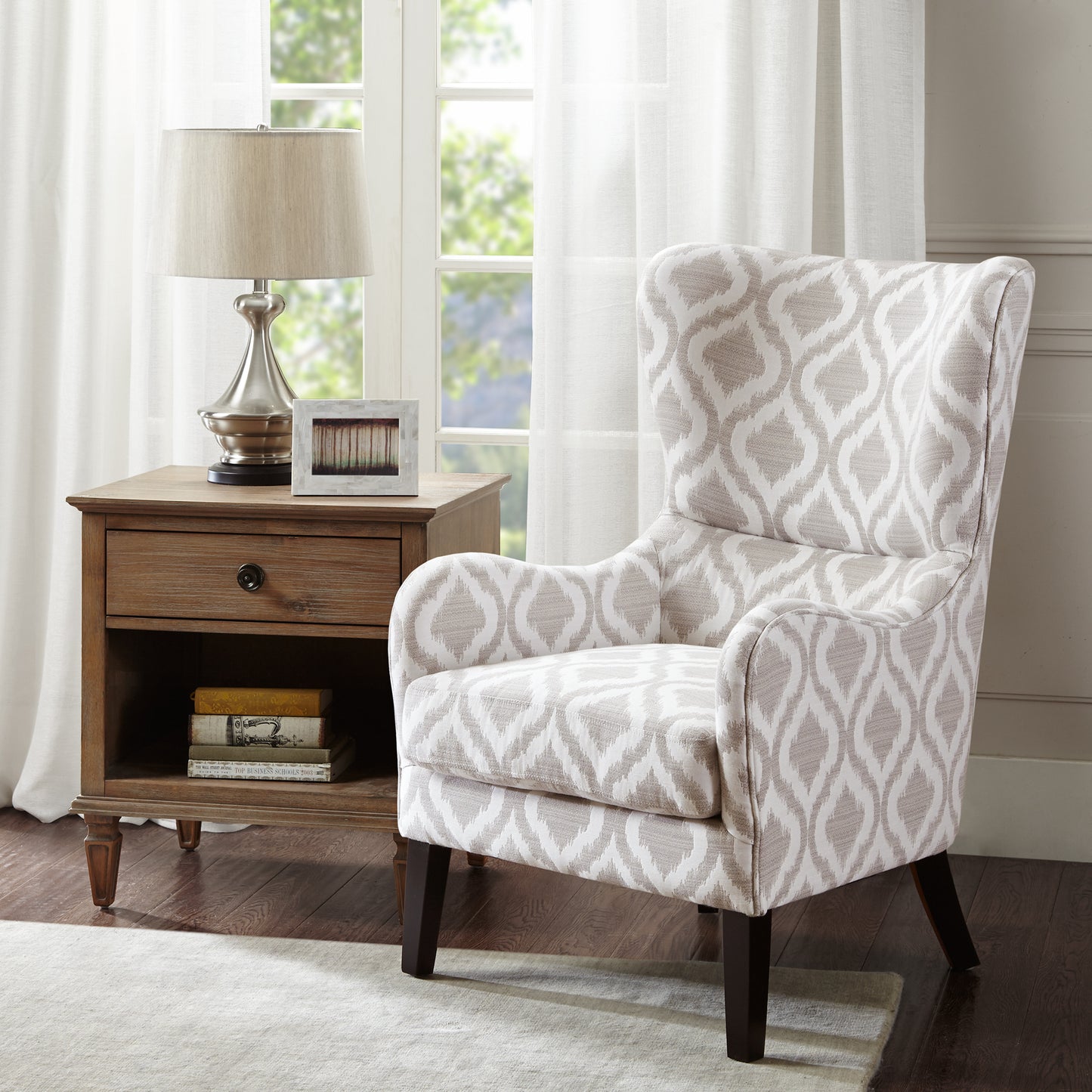 Madison Park Swoop Wing Chair