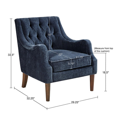 Madison Park Button Tufted Accent Chair