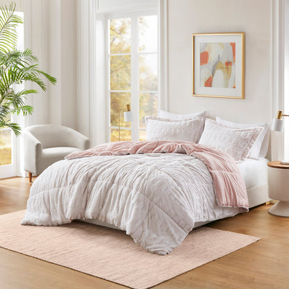 Madison Park Back Print Long Fur Comforter Mini Set