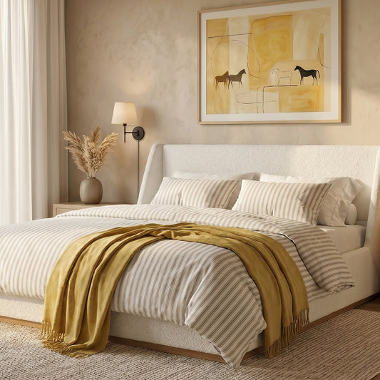 Etta 3-Piece Cotton Lined Blend Duvet Set