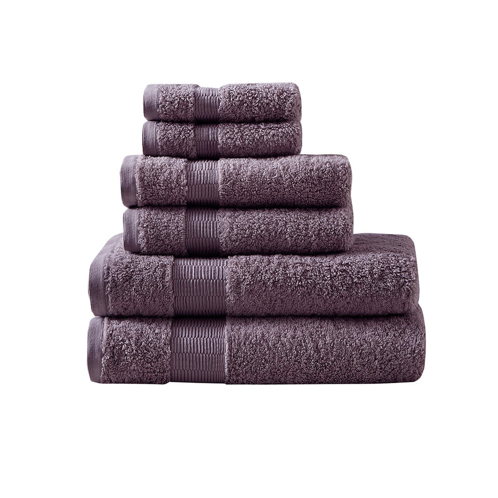 Madison Park Signature 100% Egyptian Cotton 6 Piece Towel Set