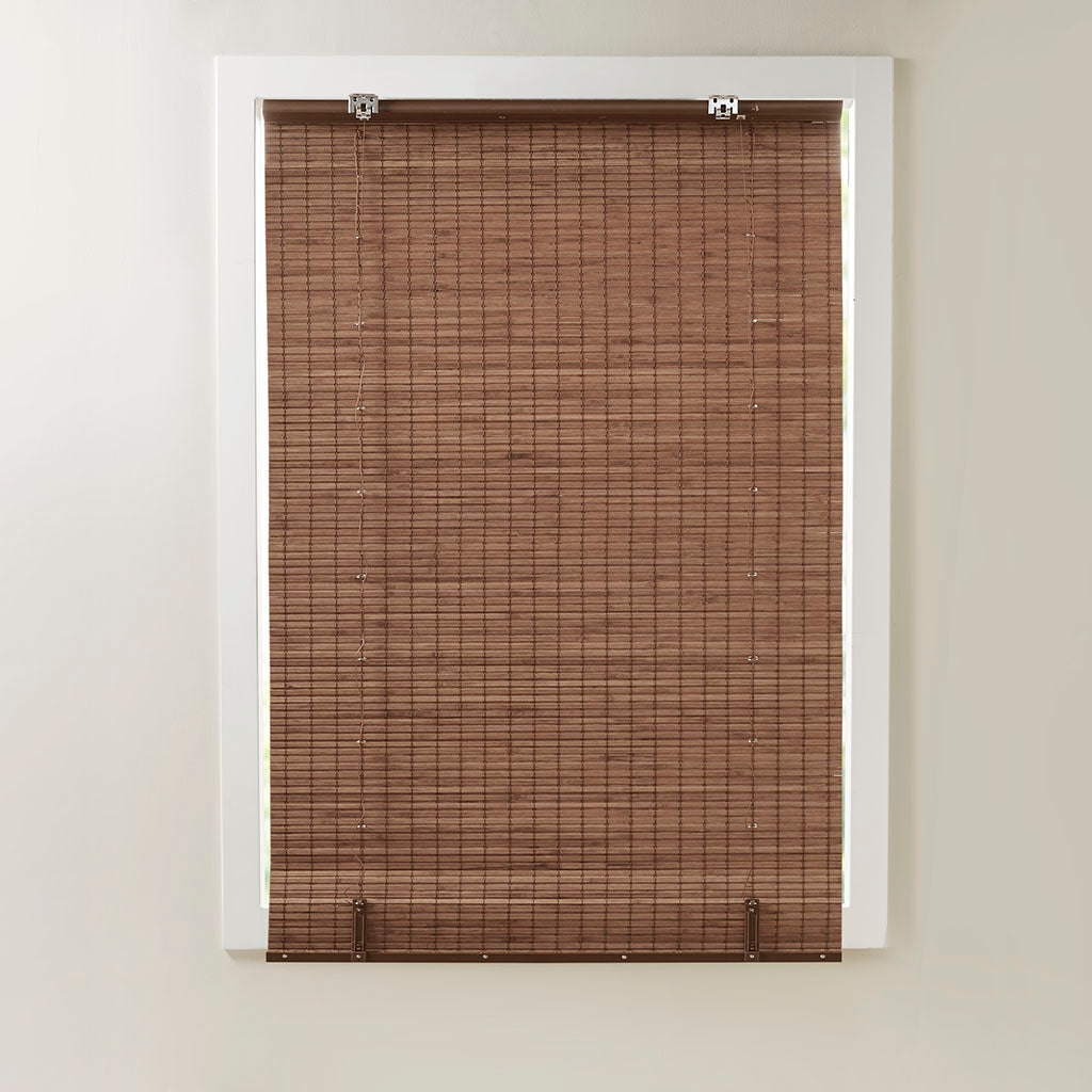 Madison Park Bamboo Light Filtering Roman Shade 64"L