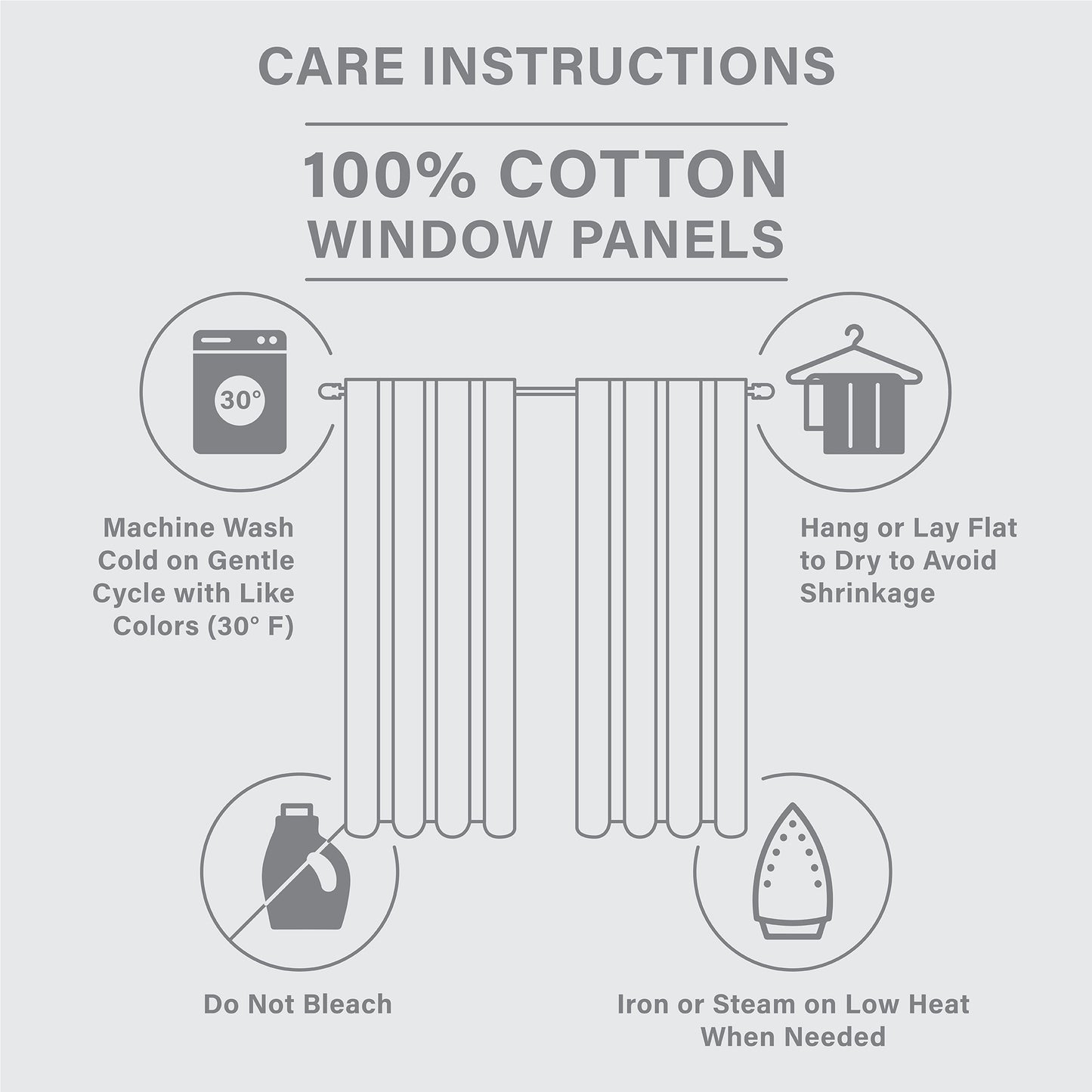 Madison Park Cotton Oversized Ruffle Curtain Panel