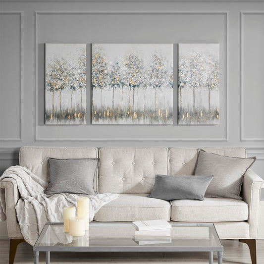 Madison Park Gold Foil Triptych 3-piece Canvas Wall Art Set