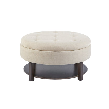 Madison Park Round Storage Ottoman