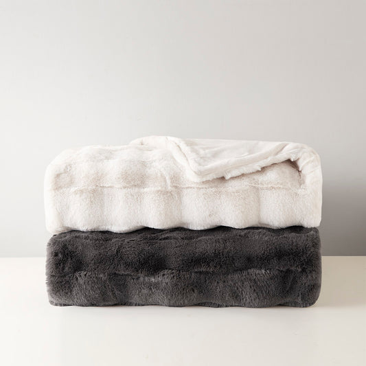 Madison Park Faux Fur Throw