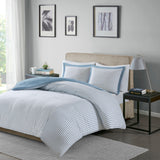 Hayden Reversible Yarn Dyed Stripe Duvet Cover Set