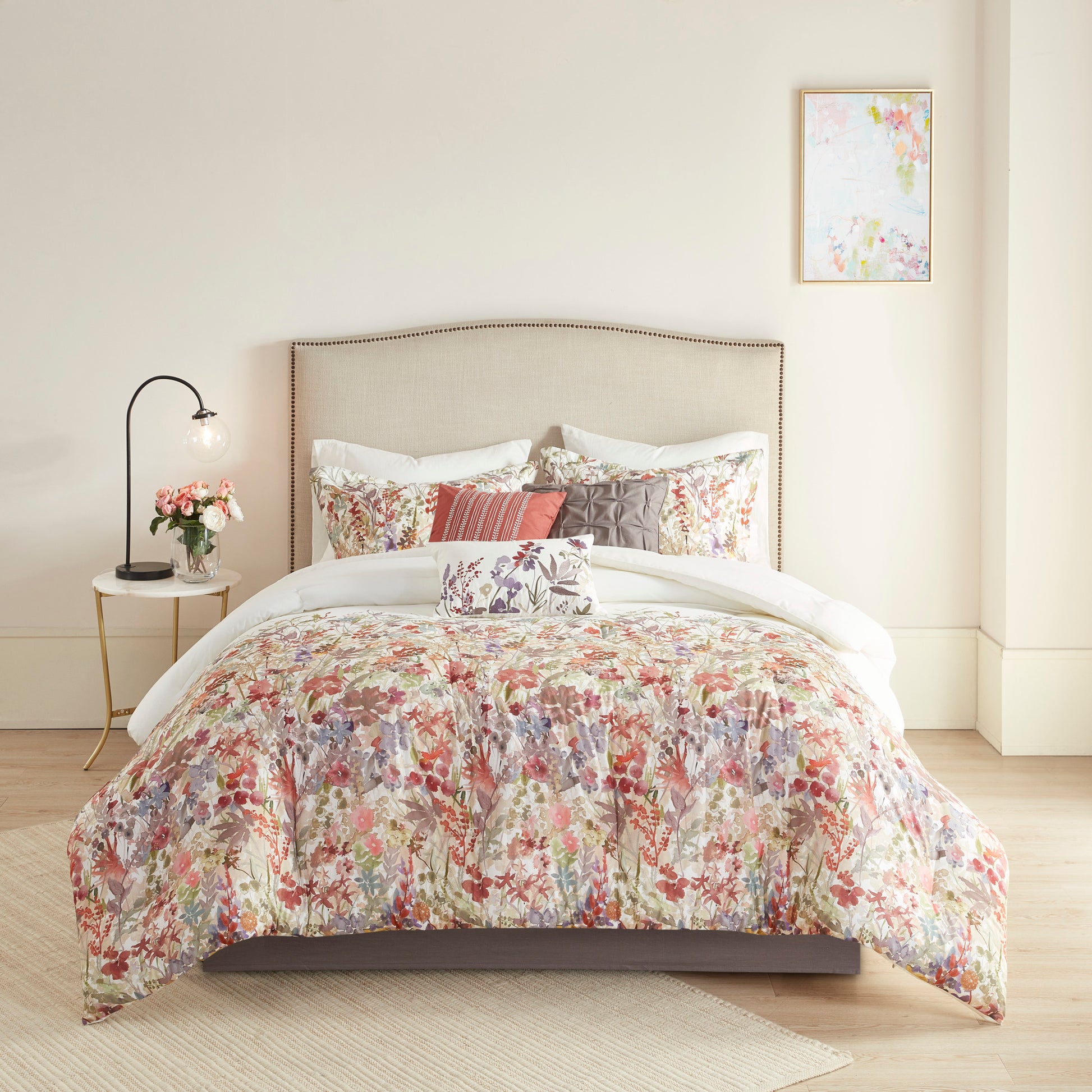 Madison Park 7 Piece Cotton Printed Comforter Set