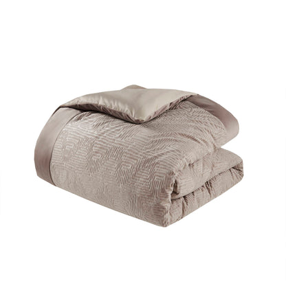 Madison Park Signature Oversized Velvet Comforter Set with Euro Shams and Throw Pillows