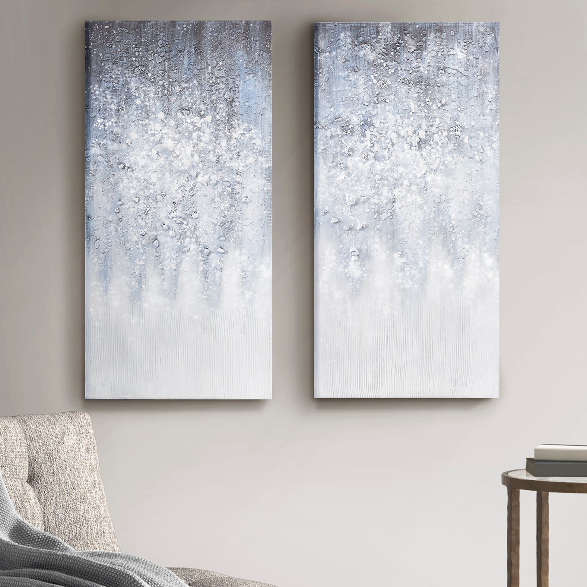 Madison Park Heavily Embellished 2-piece Canvas Wall Art Set