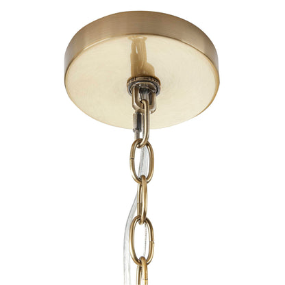 Hampton Hill 9-light Round Tiered Chandelier with Textured Glass Shades