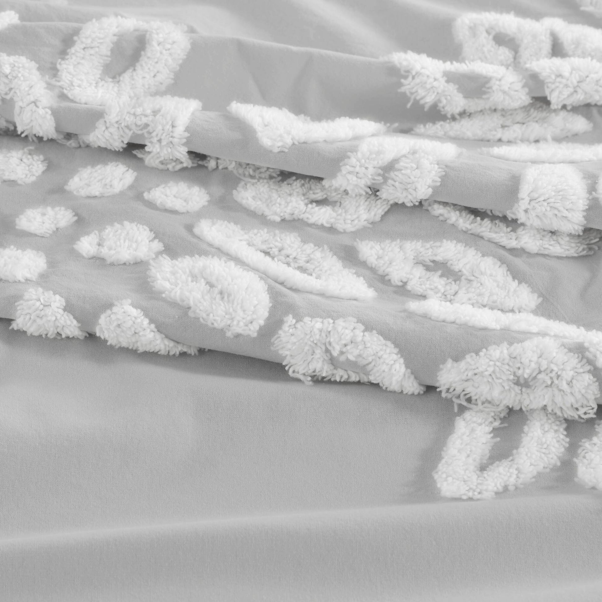 Madison Park 3 Piece Tufted Cotton Chenille Floral Duvet Cover Set