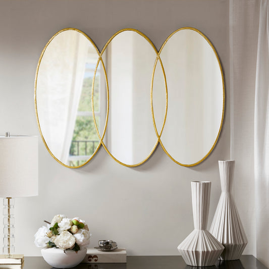 Madison Park Signature Gold Trio Wall Mirror