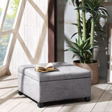 Della Soft-Close Lid Storage Ottoman