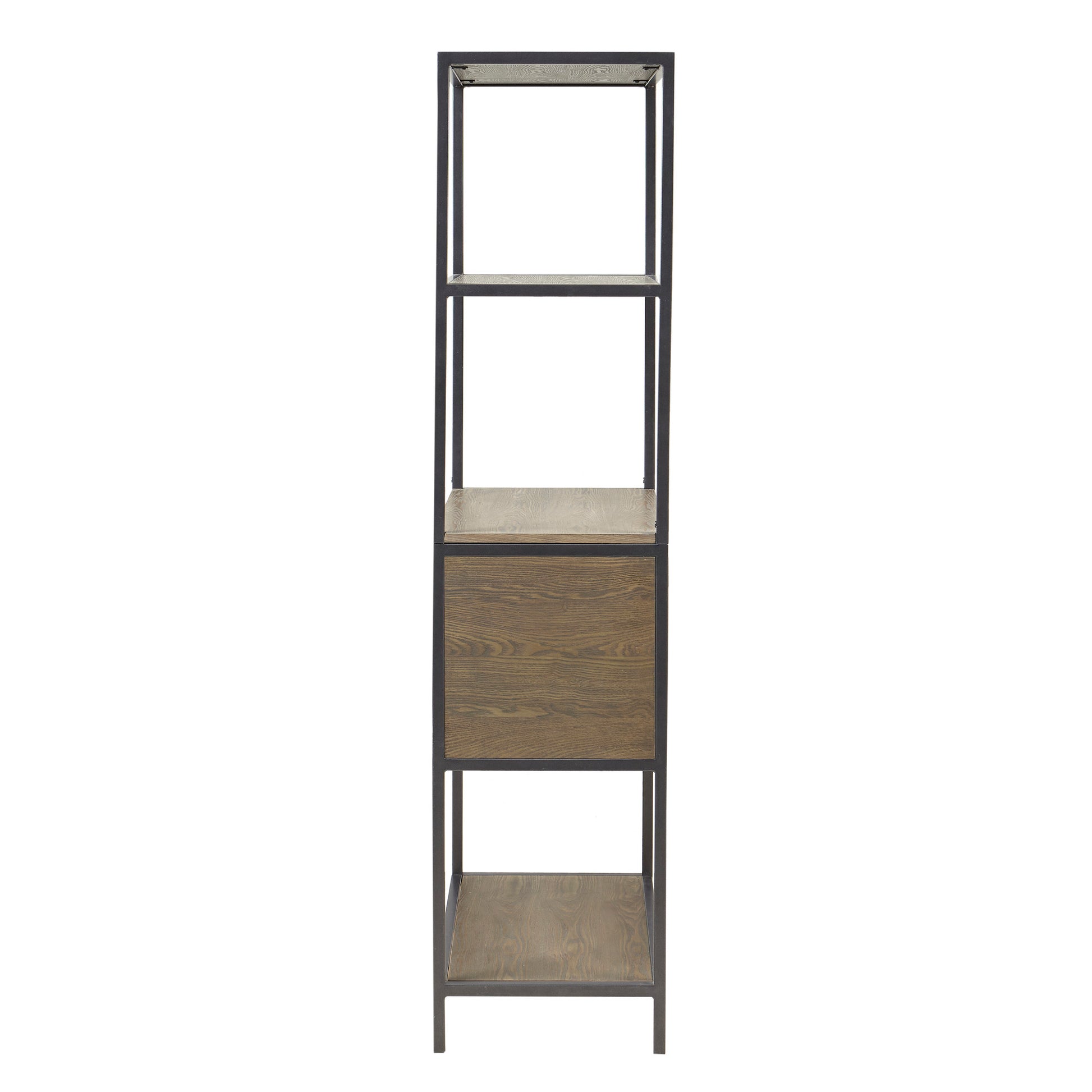 Madison Park 3-Shelf Bookcase with Storage Cabinet