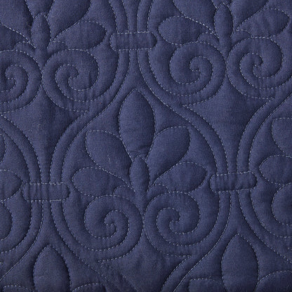 Madison Park 3 Piece Split Corner Pleated Quilted Bedspread