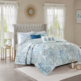 Isla 8-Piece Cotton Floral Printed Reversible Comforter Set