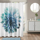 Norah Printed Floral Cotton Shower Curtain