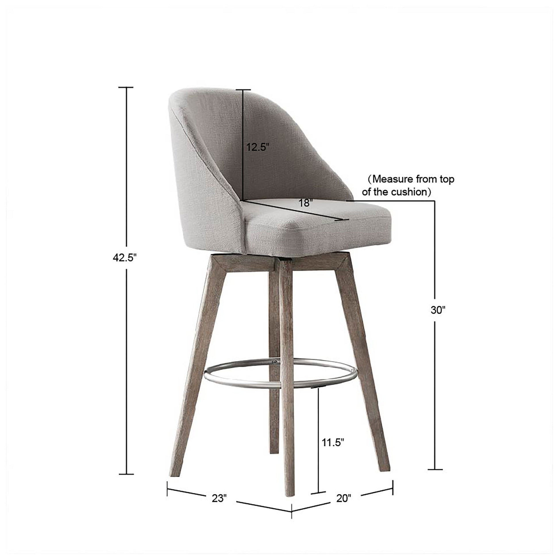 Madison Park Bar Stool with Swivel Seat