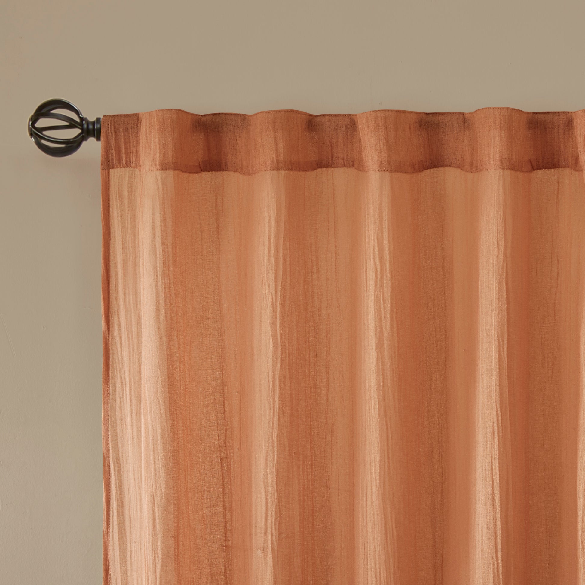 Madison Park Solid Crushed Curtain Panel Pair