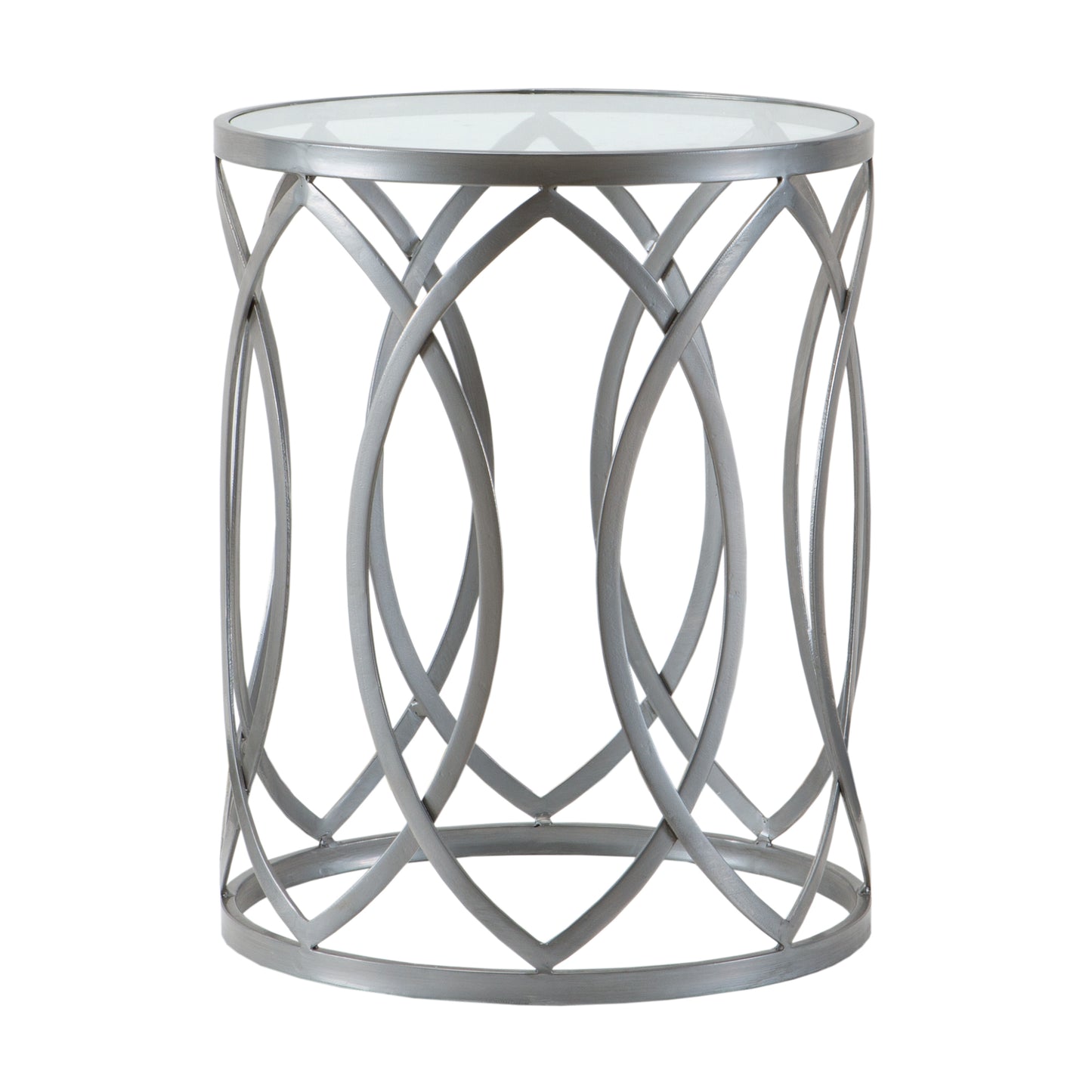 Madison Park Metal Eyelet Accent Table