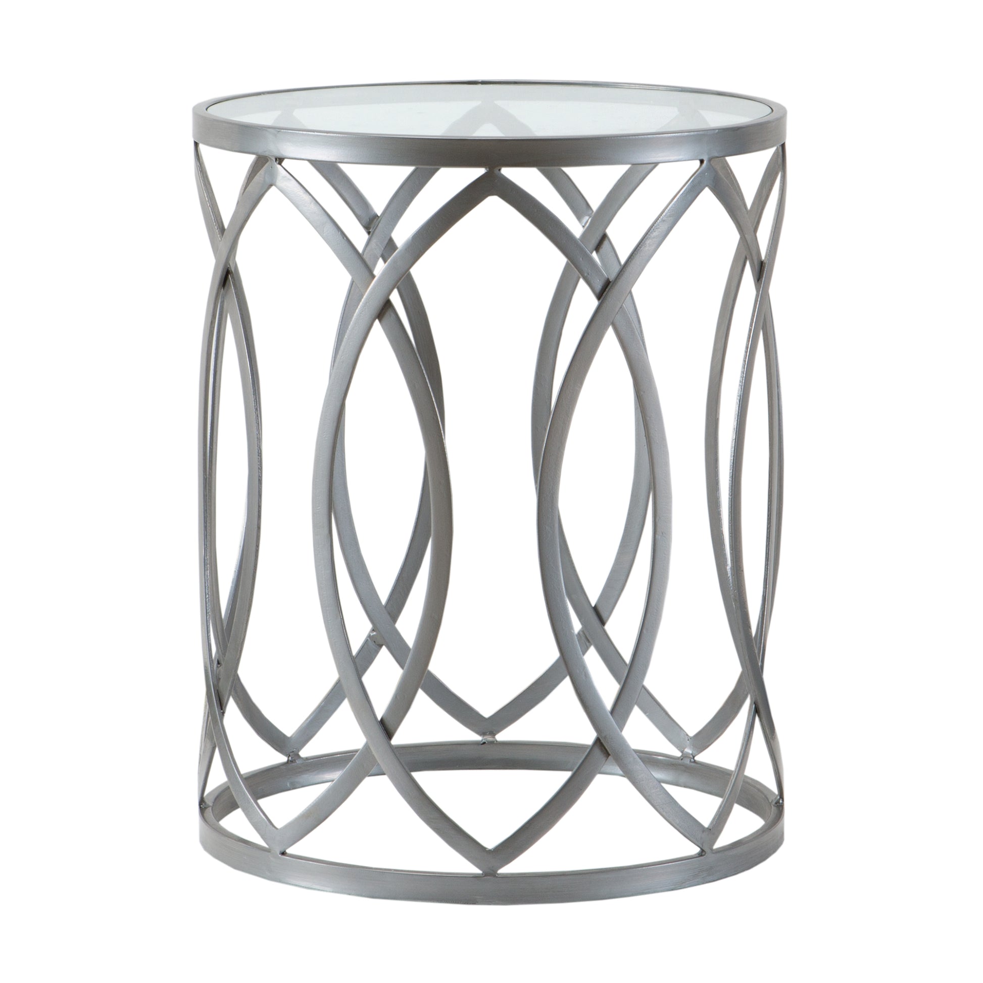 Madison Park Metal Eyelet Accent Table