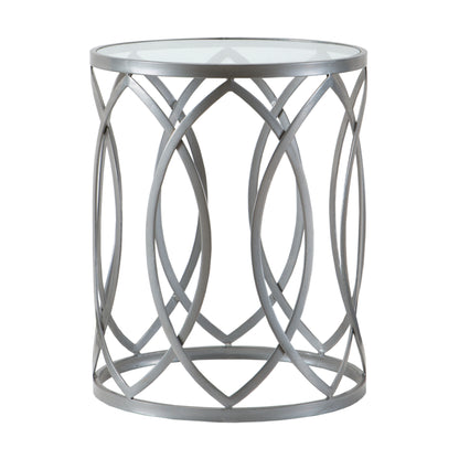 Madison Park Metal Eyelet Accent Table