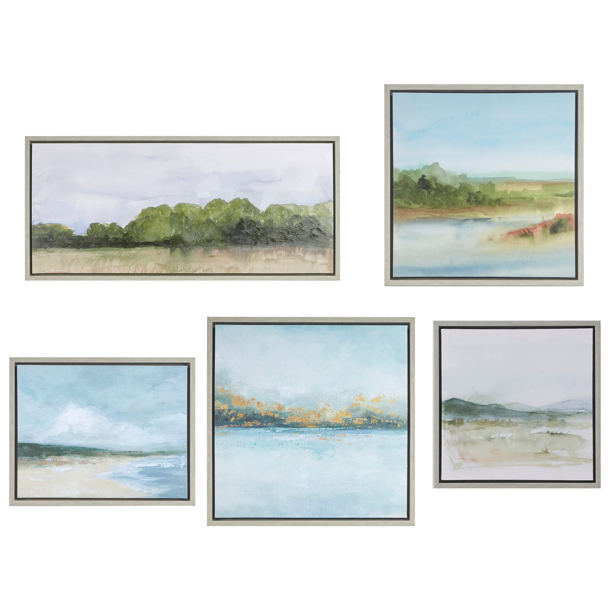 Madison Park Abstract Landscape 5-piece Gallery Canvas Wall Art Set