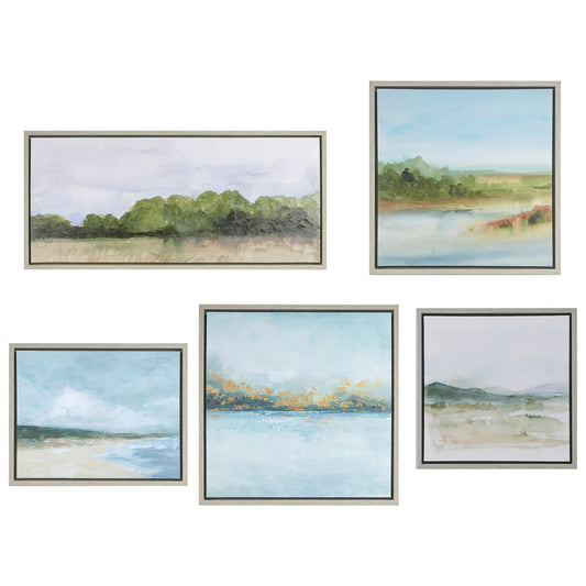 Madison Park Abstract Landscape 5-piece Gallery Canvas Wall Art Set
