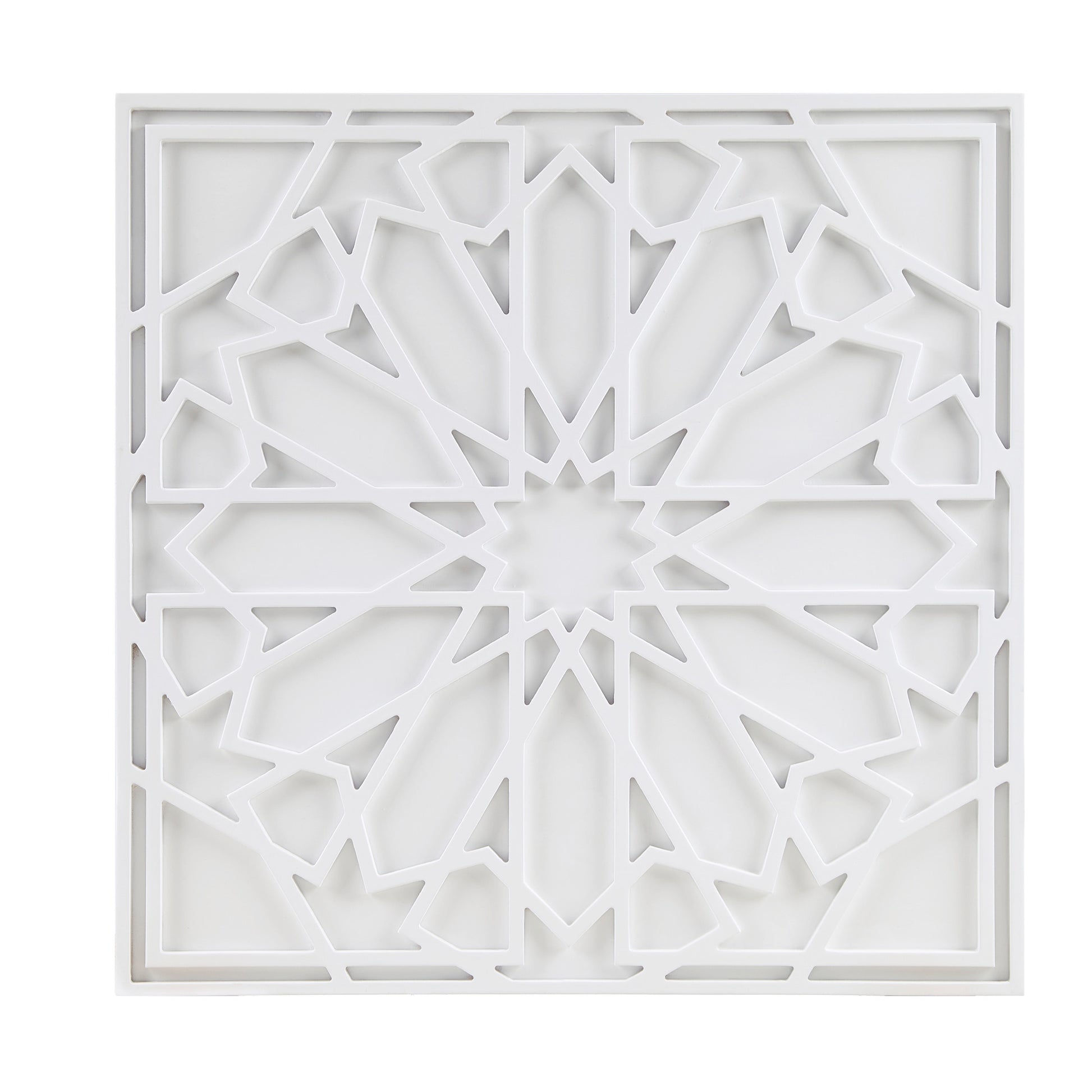 Madison Park White Medallion Wood Wall Decor