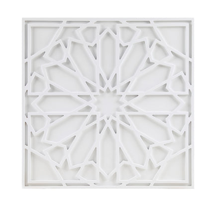 Madison Park White Medallion Wood Wall Decor