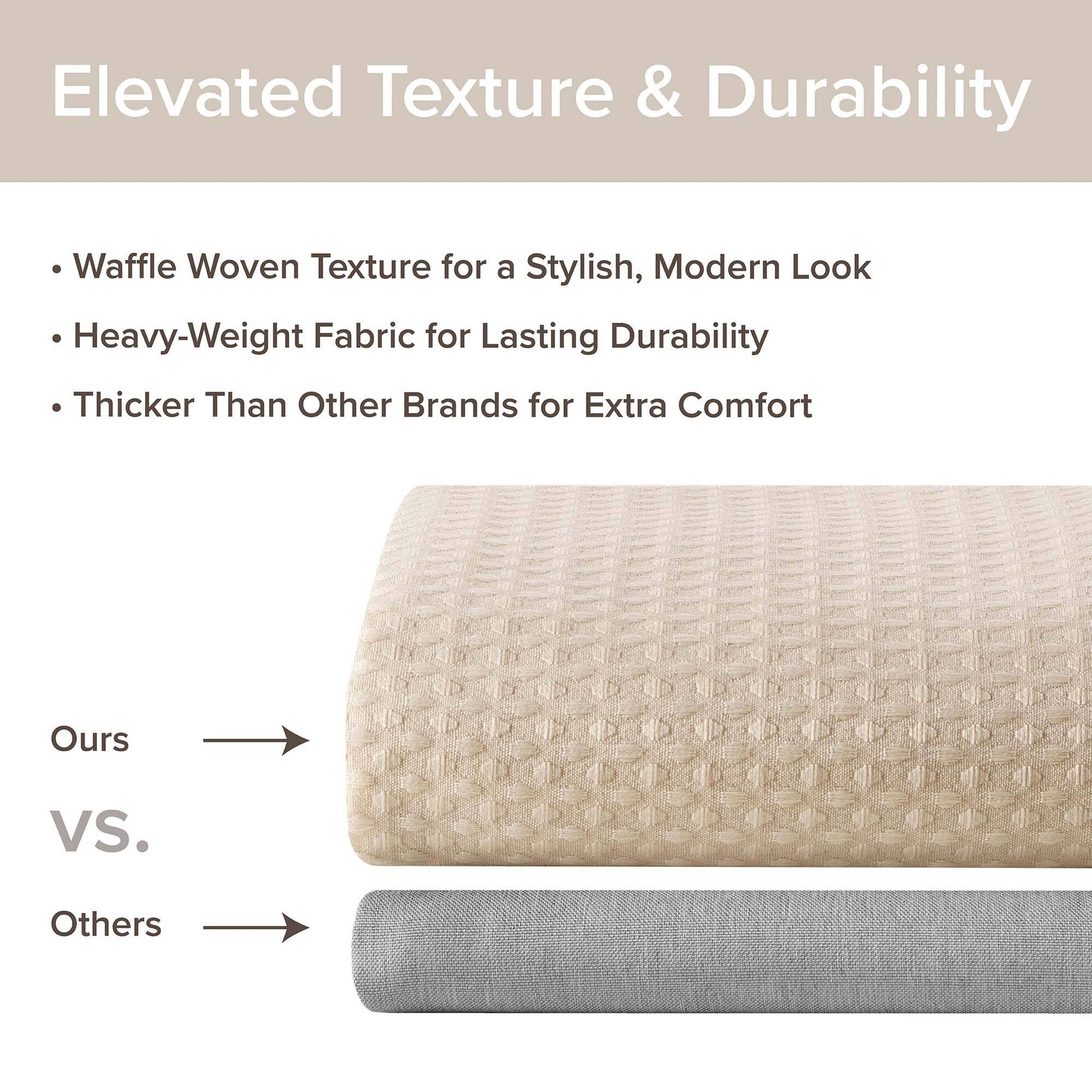 Madison Park Waffle Shower Curtain