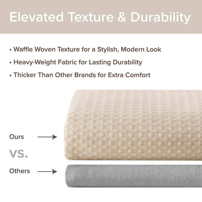 Madison Park Waffle Shower Curtain