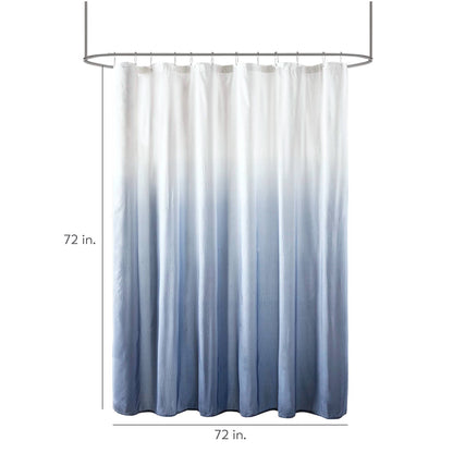 Madison Park Ombre Printed Seersucker Shower Curtain