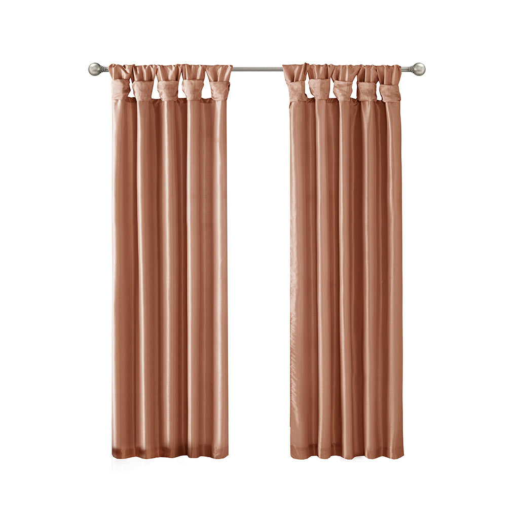 Madison Park Twist Tab Lined Window Curtain Panel