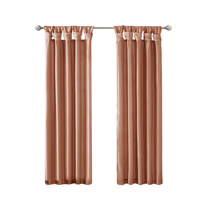 Madison Park Twist Tab Lined Window Curtain Panel